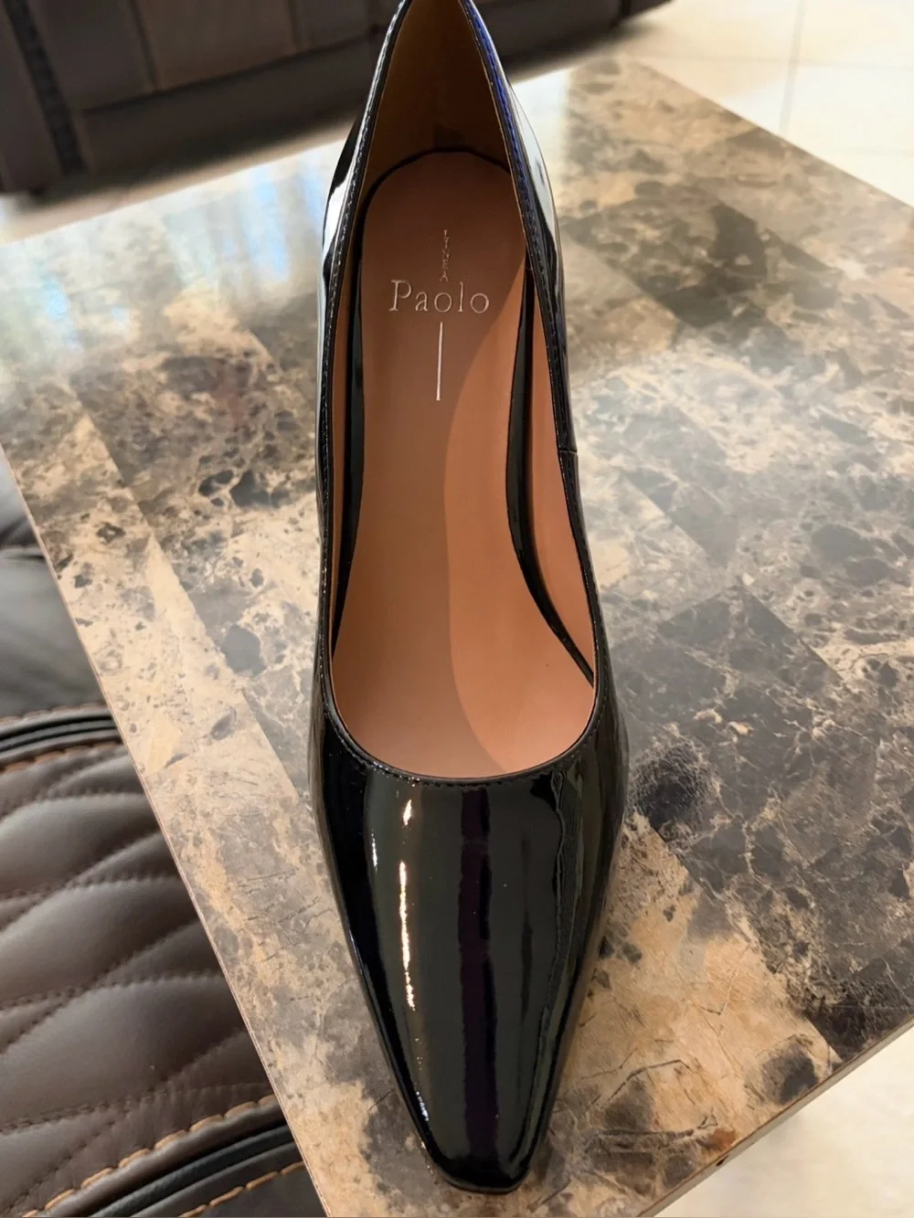 NWT Linea Paolo Polina Women's Black Patent Leather Pumps - Size 8.5
